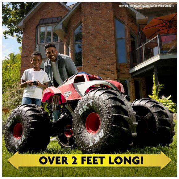 Monster Jam Marvel Spider Man Mega RC Truck 1:6 Scale All Terrain 2 Feet Long - Picture 4 of 8